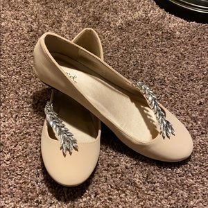 Brand New Flats- Light Tan/Ivory/cream